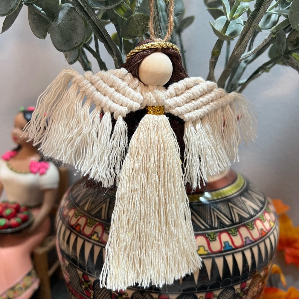 Macrame Angel, Christmas Ornament